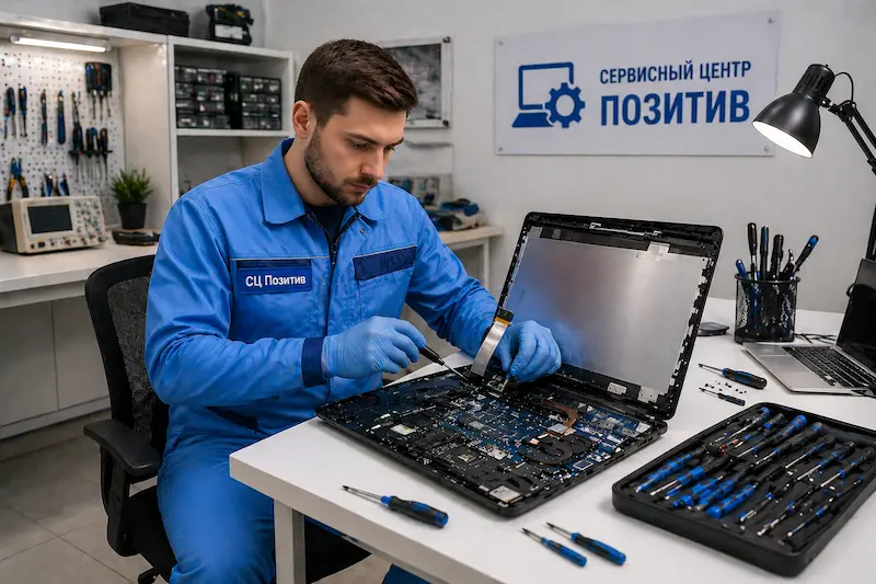 Замена шлейфа матрицы ноутбука в Нижнекамске