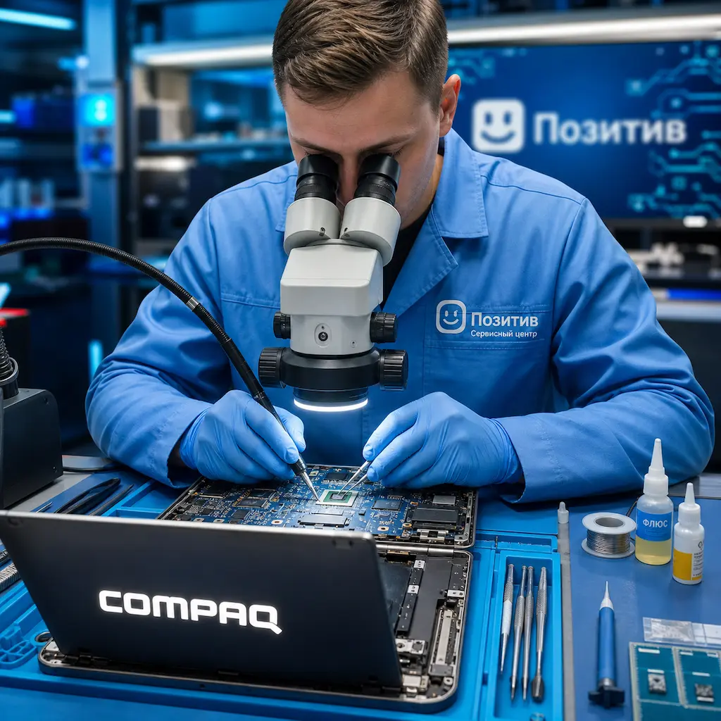 Замена видеокарты ноутбука Compaq в Нижнекамске