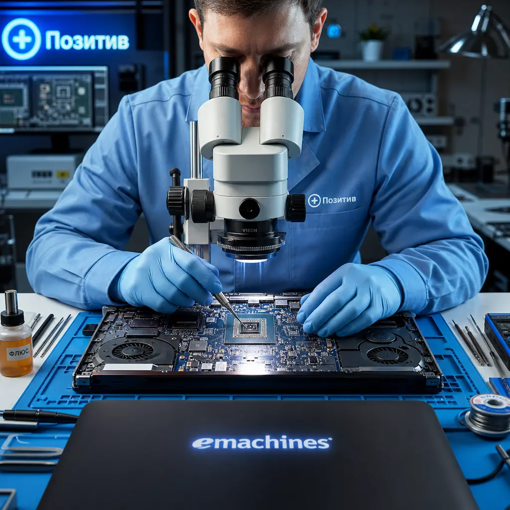 Замена видеокарты ноутбука Emachines в Нижнекамске