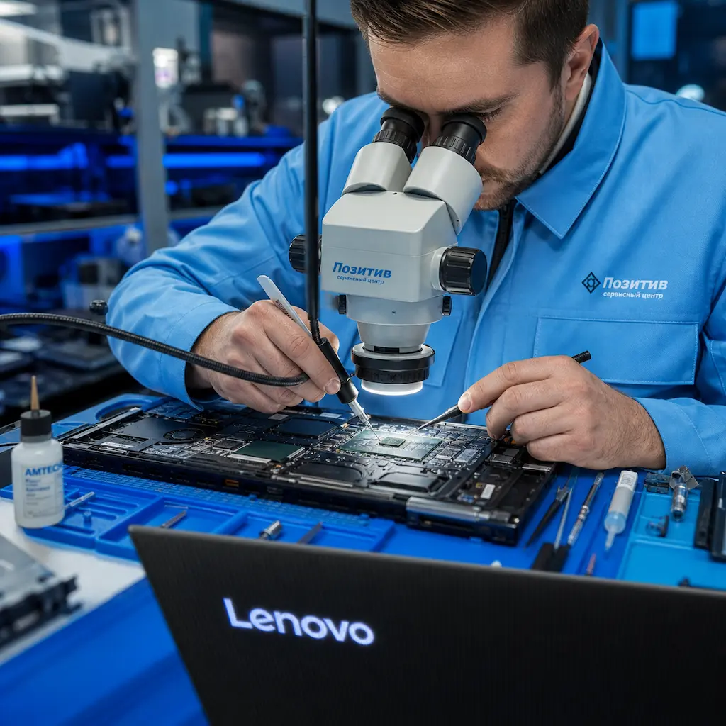 Замена видеокарты ноутбука Lenovo в Нижнекамске