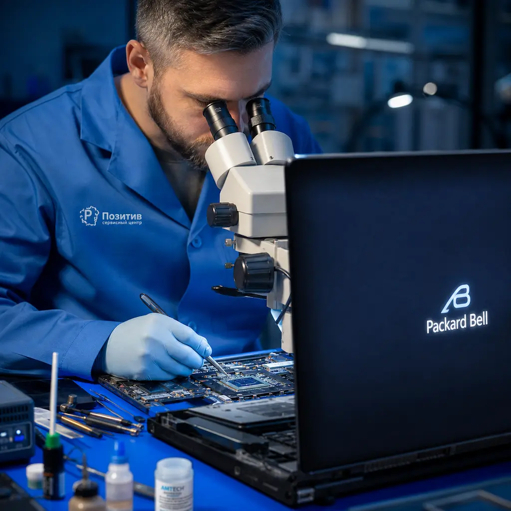 Замена видеокарты ноутбука Packard Bell в Нижнекамске