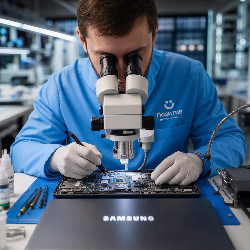 Замена видеокарты ноутбука Samsung в Нижнекамске