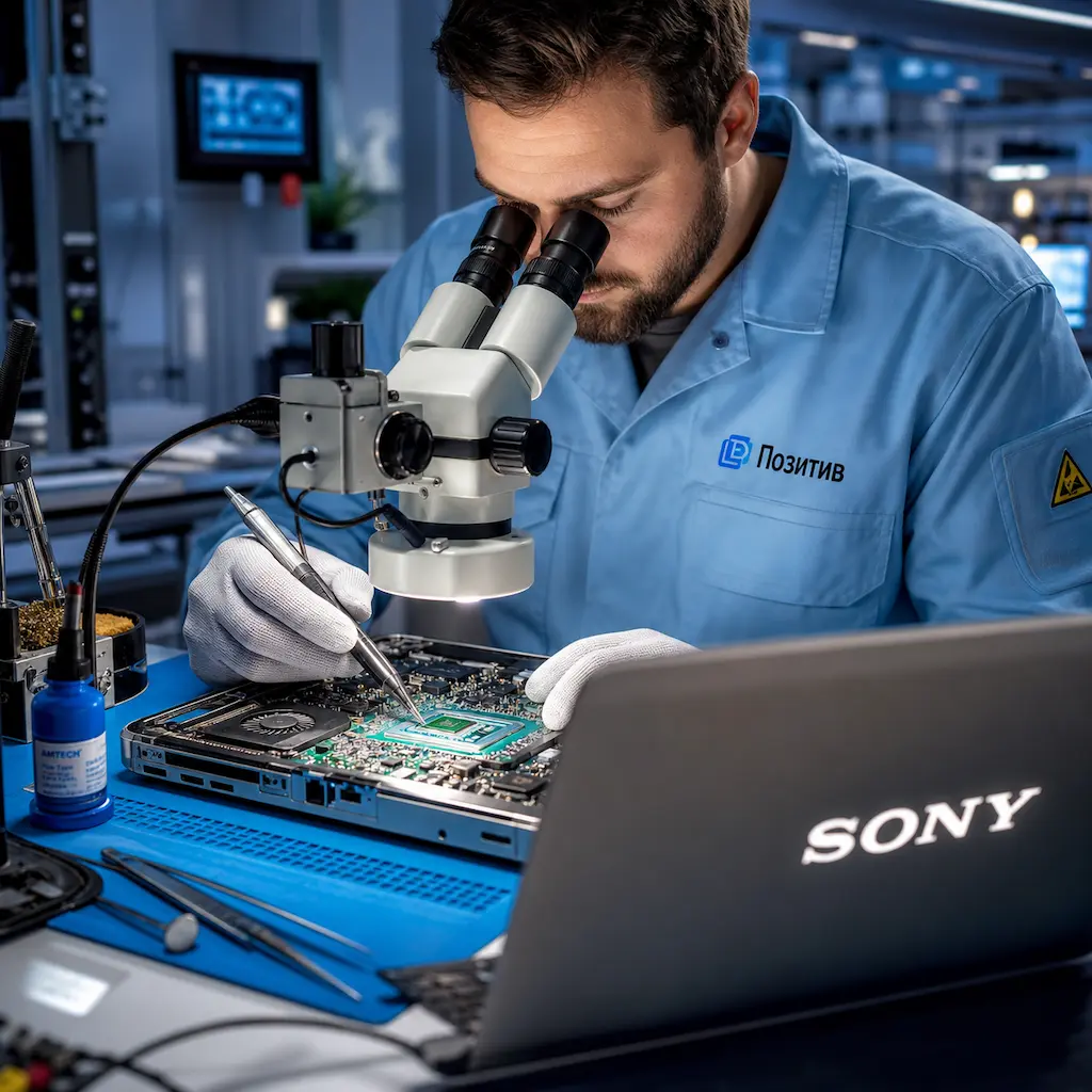 Замена видеокарты ноутбука Sony в Нижнекамске