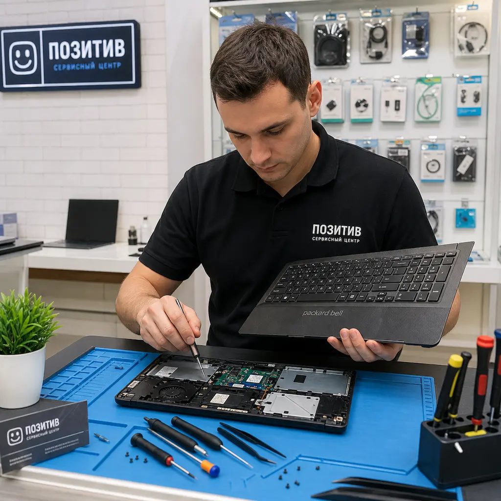 заменить клавиатуру на ноутбуке Packard Bell в Нижнекамске