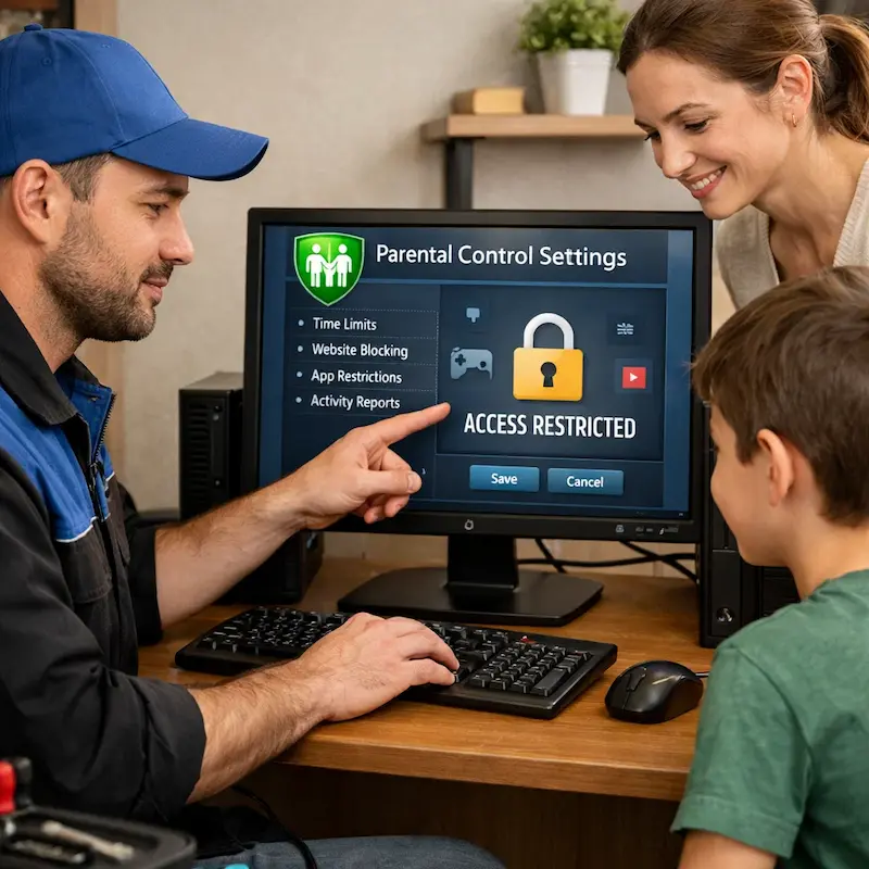 Родительский контроль на компьютере и ноутбуке в Нижнекамске