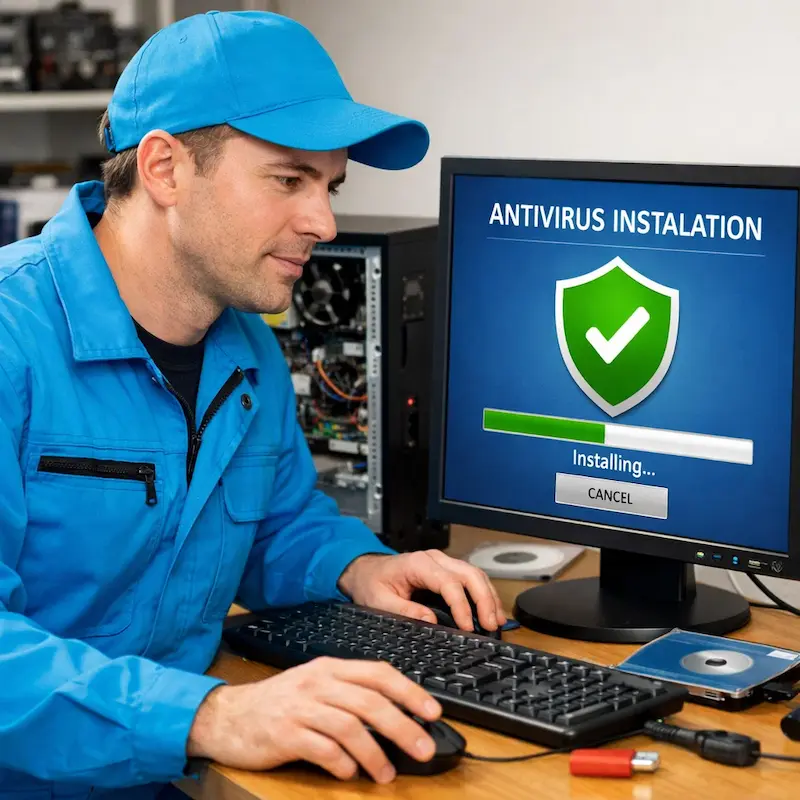 Установка антивируса на ноутбук в Нижнекамске