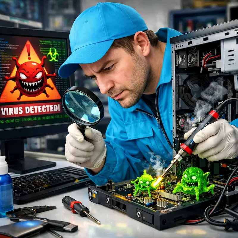 Вылечить компьютерный вирус в Нижнекамске