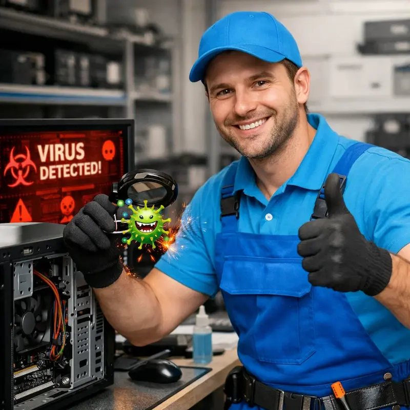 Удаление вирусов с компьютера в Нижнекамске