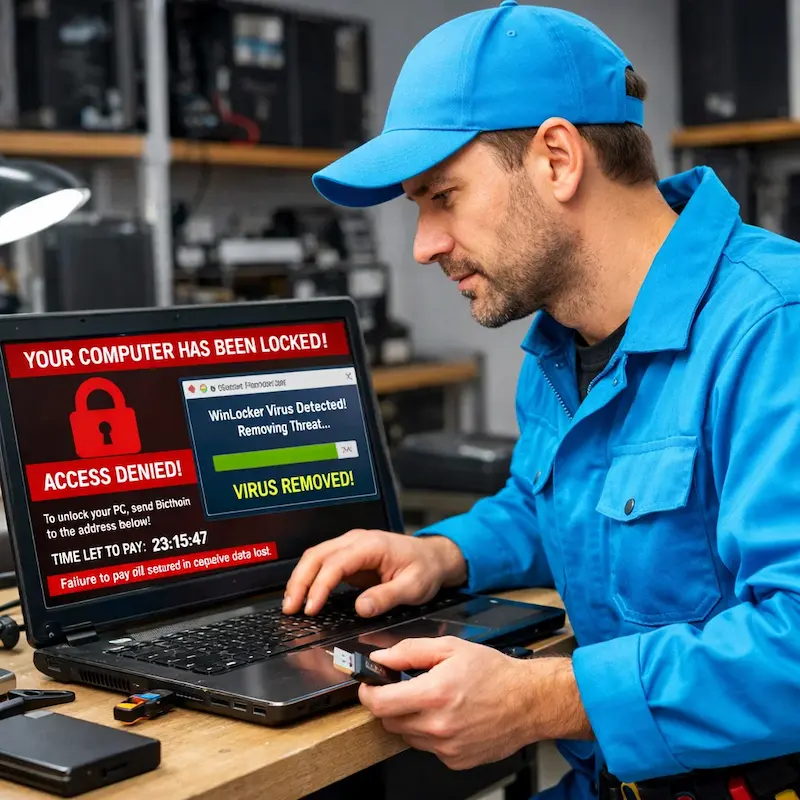 Поможем разблокировать компьютер и ноутбук в Нижнекамске